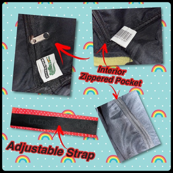 Lacoste Neon Olive Crossbody - Picture 3 of 4